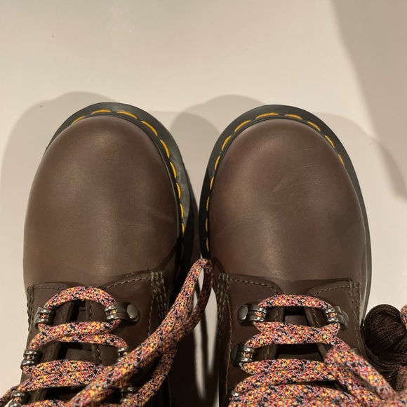 1460 Serena Faux Fur Trim Brown Boot DR. MARTENS size 6 - Picture 9 of 12